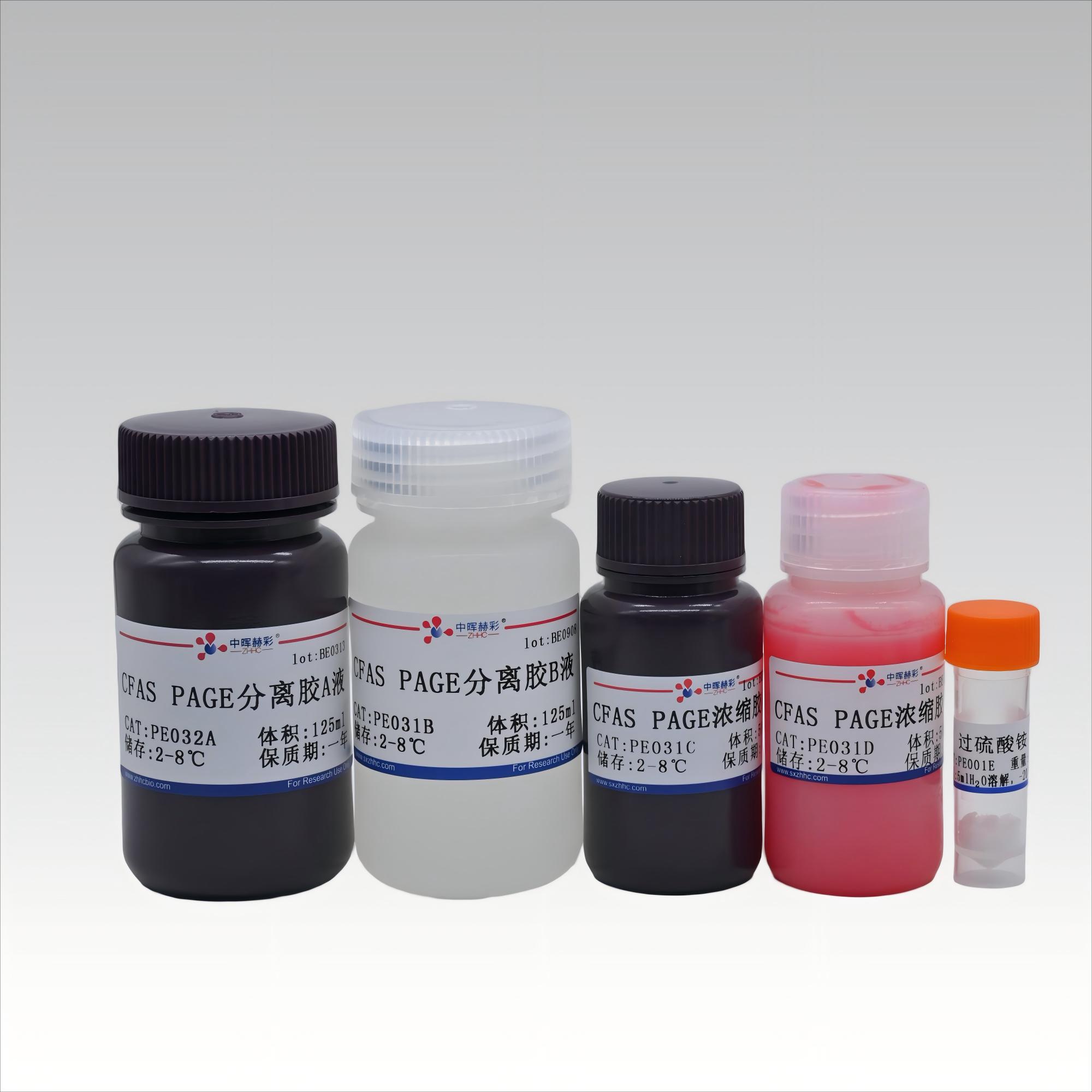 <strong>8% CFAS PAGE快速凝胶制备试剂盒（彩胶）</strong>