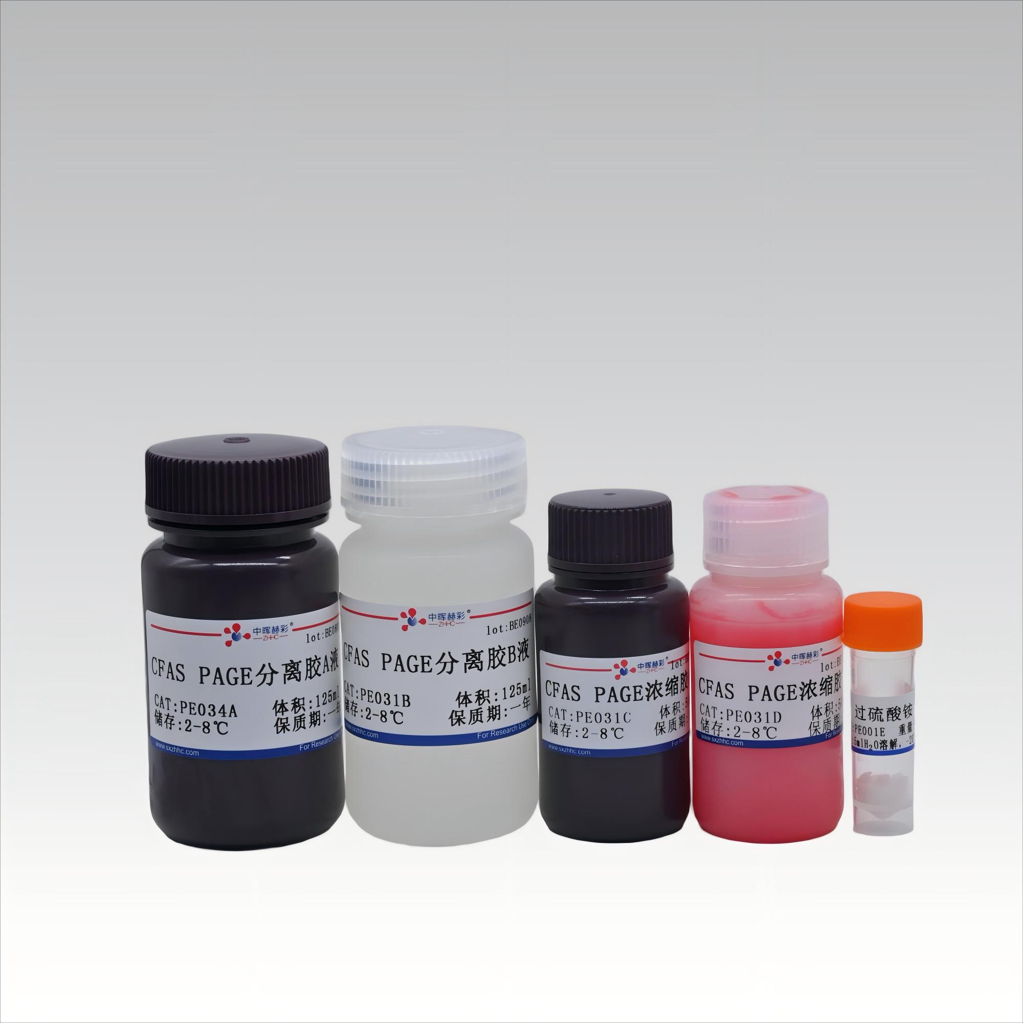 <strong>12% CFAS PAGE快速凝胶制备试剂盒（彩胶）</strong>
